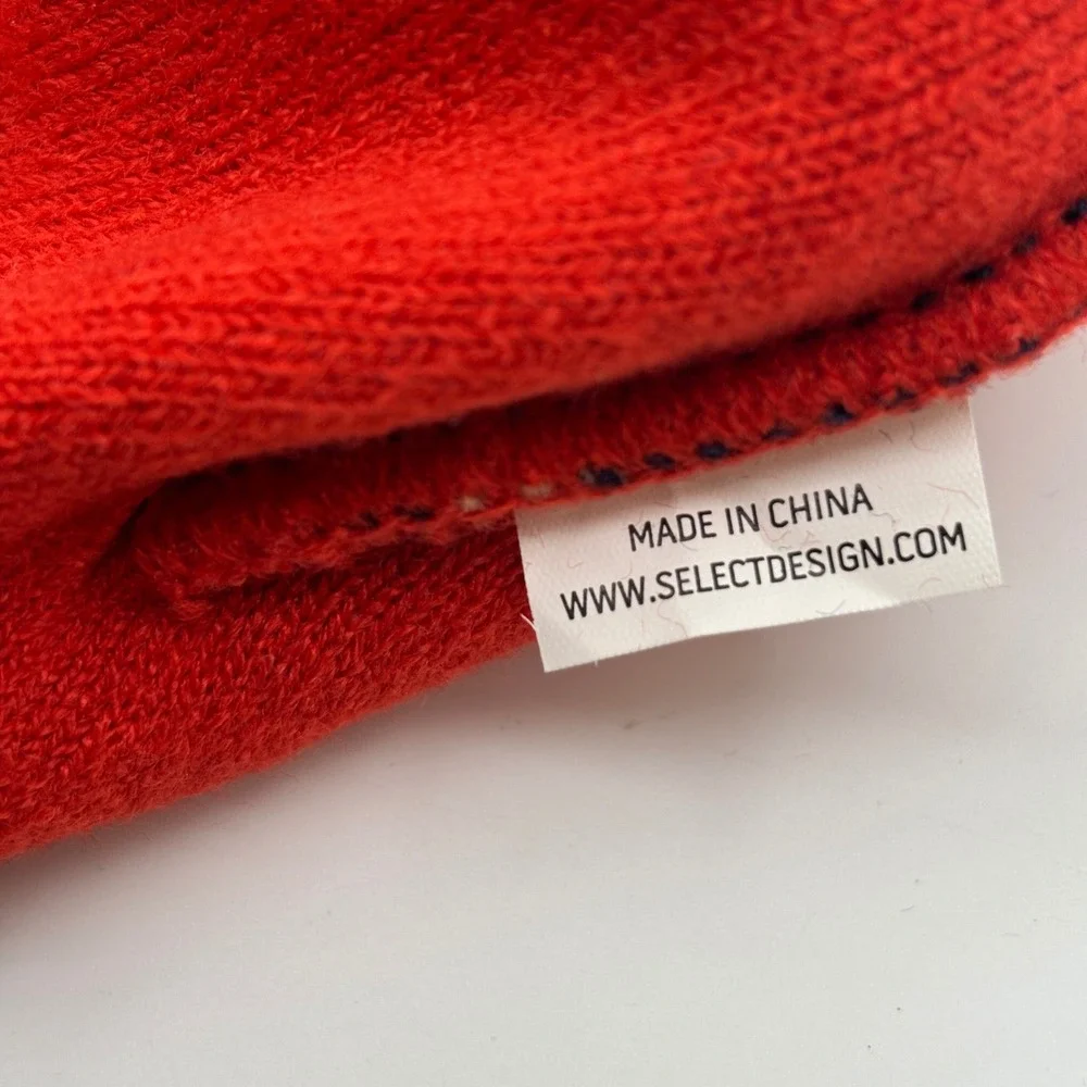 Fat‎ Tire Beer Beanie Pom Pom Knit Hat Bike Logo Winter Warm